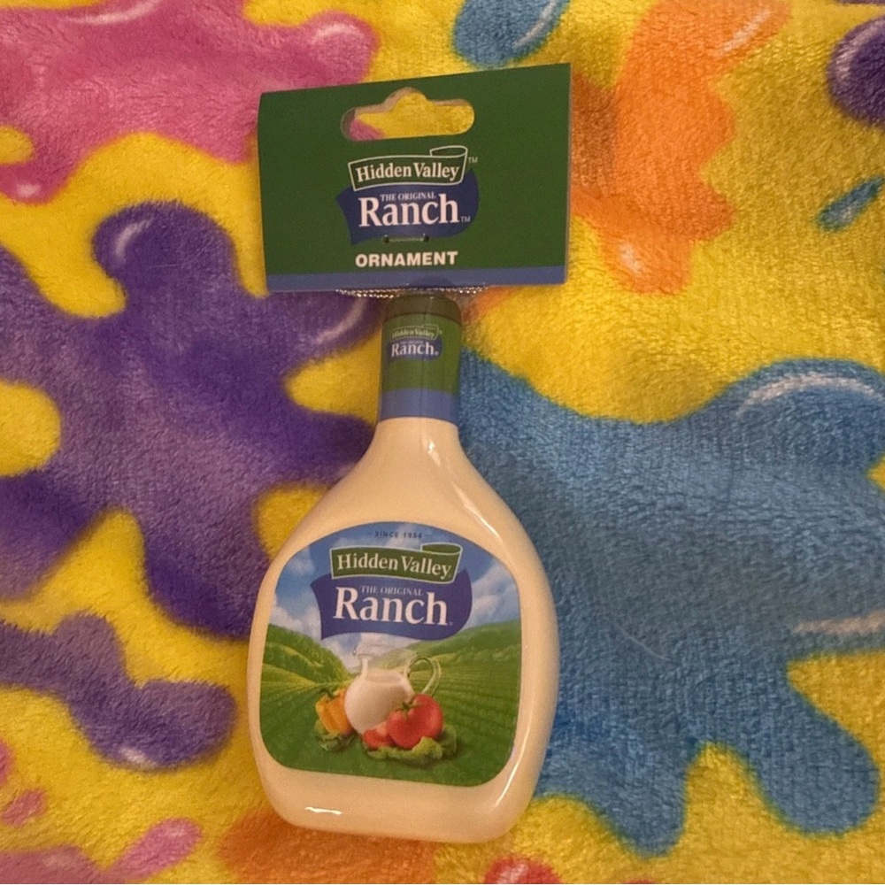 NWT Hidden Valley Ranch Dressing Bottle Christmas Ornament by Raz